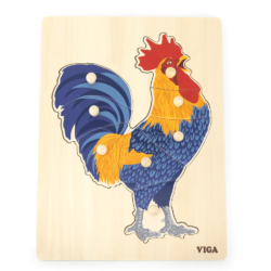 viga montessori puzzle rooster