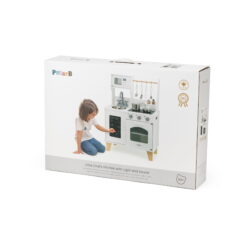 PolarB Little Chef's Kitchen with Light and Sound - Classic White