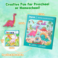 Joycat Dinosaur Watercolor Painting Book