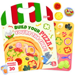 Joycat Pizza Reusable Sticker Book